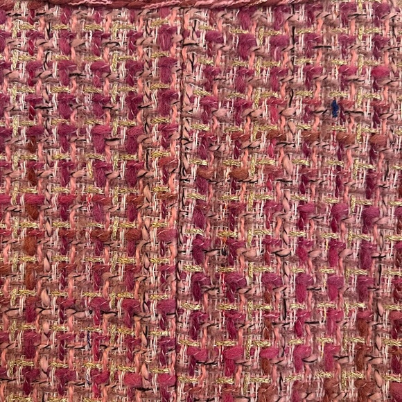 💕 By Anthropologie Slim Tweed Jacket – Pink (M) - Picture 8 of 8